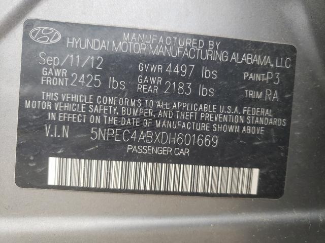 2013 HYUNDAI SONATA SE 5NPEC4ABXDH601669