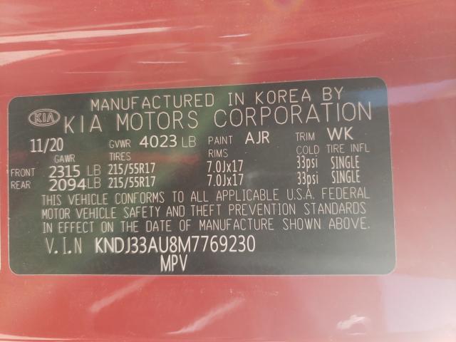 2021 KIA SOUL EX KNDJ33AU8M7769230