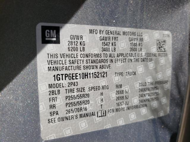 2017 GMC CANYON DEN 1GTP6EE10H1152121