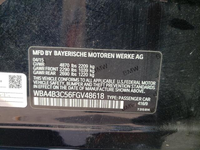 2015 BMW 435 XI GRA WBA4B3C56FGV48618