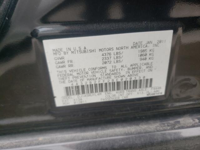 2011 MITSUBISHI GALANT FE 4A32B2FF2BE020330