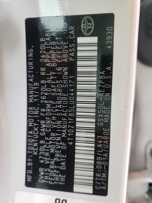 2020 TOYOTA AVALON LIM 4T1DZ1FB5LU044171