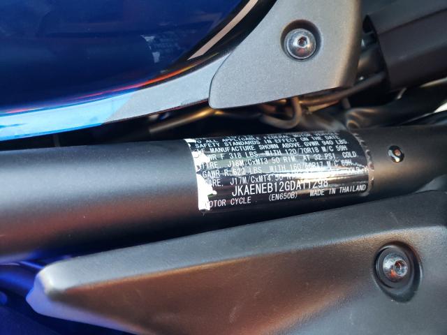 2016 KAWASAKI EN650 B JKAENEB12GDA11298