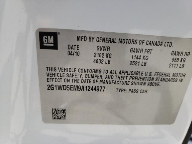 2010 CHEVROLET IMPALA POL 2G1WD5EM9A1244977