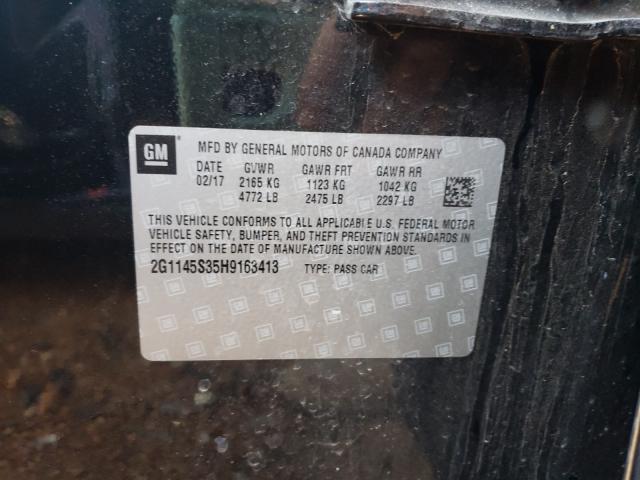 2G1145S35H9163413 CHEVROLET IMPALA 2017