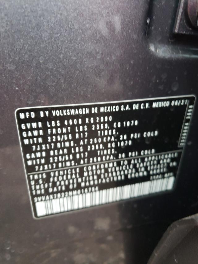 2022 VOLKSWAGEN TAOS S 3VVAX7B22NM016794
