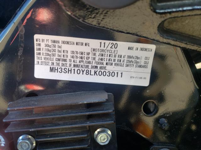2020 YAMAHA CZD300 A MH3SH10Y8LK003011