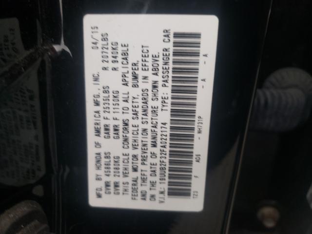 2015 ACURA TLX 19UUB2F32FA022174