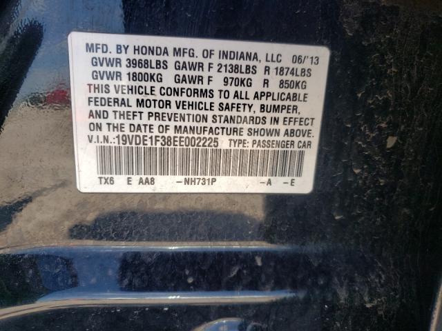2014 ACURA ILX 20 19VDE1F38EE002225