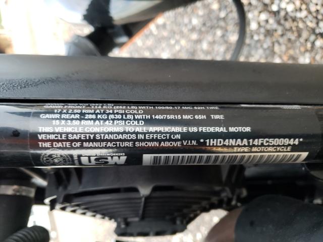 2015 HARLEY-DAVIDSON XG500 1HD4NAA14FC500944