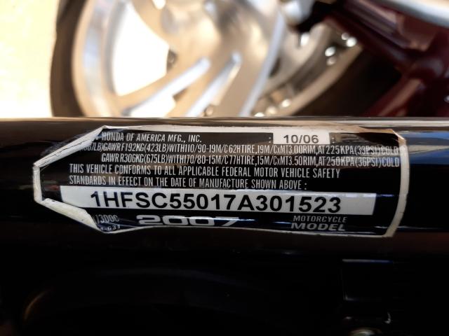 2007 HONDA VTX1300 C 1HFSC55017A301523