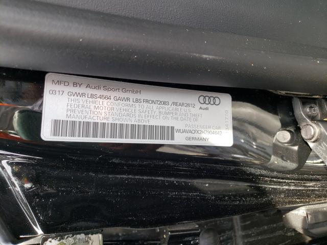 2017 AUDI R8 SPYDER WUAVACFX2H7904642
