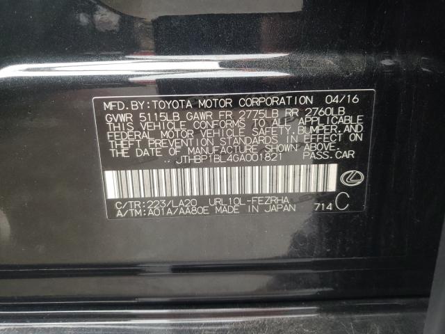 2016 LEXUS GS-F JTHBP1BL4GA001821