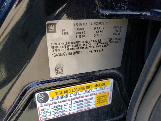 2010 BUICK LACROSSE C 1G4GE5GV1AF303541