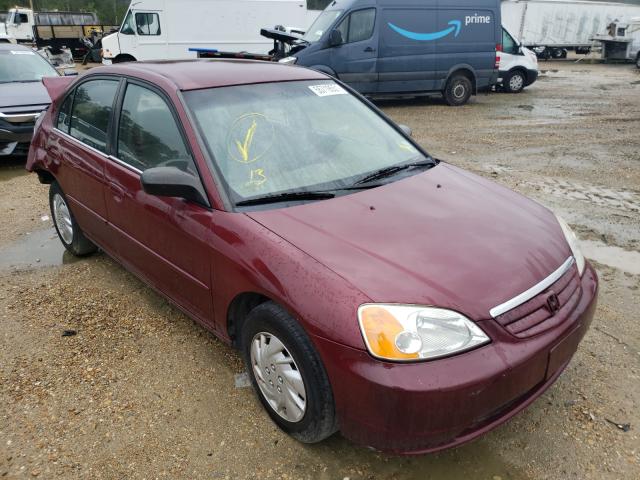 Salvage cars for sale from Copart Greenwell Springs, LA: 2002 Honda Civic LX