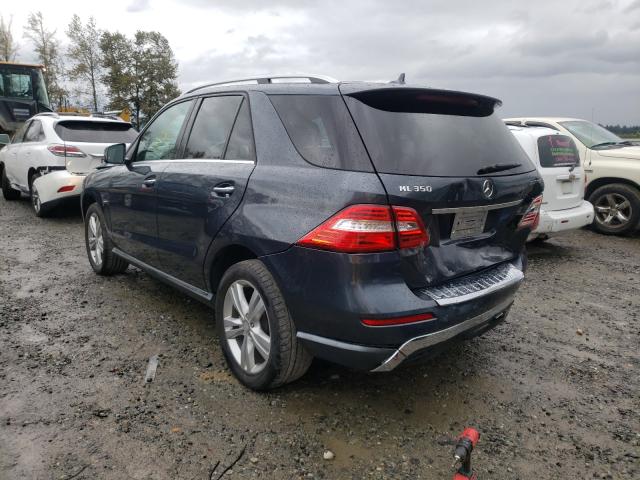 2012 MERCEDES-BENZ ML 350 BLU 4JGDA2EB0CA008582