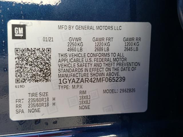 2021 CADILLAC XT4 LUXURY 1GYAZAR42MF065239