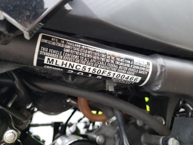 2015 HONDA CBR300 RA MLHNC5150F5100466