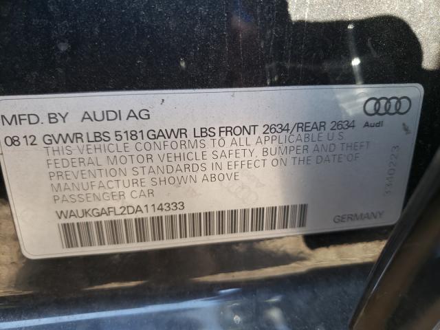 2013 AUDI S4 PRESTIG WAUKGAFL2DA114333