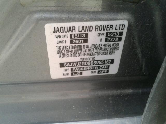2013 JAGUAR XJL PORTFO SAJWJ2GD9D8V55162
