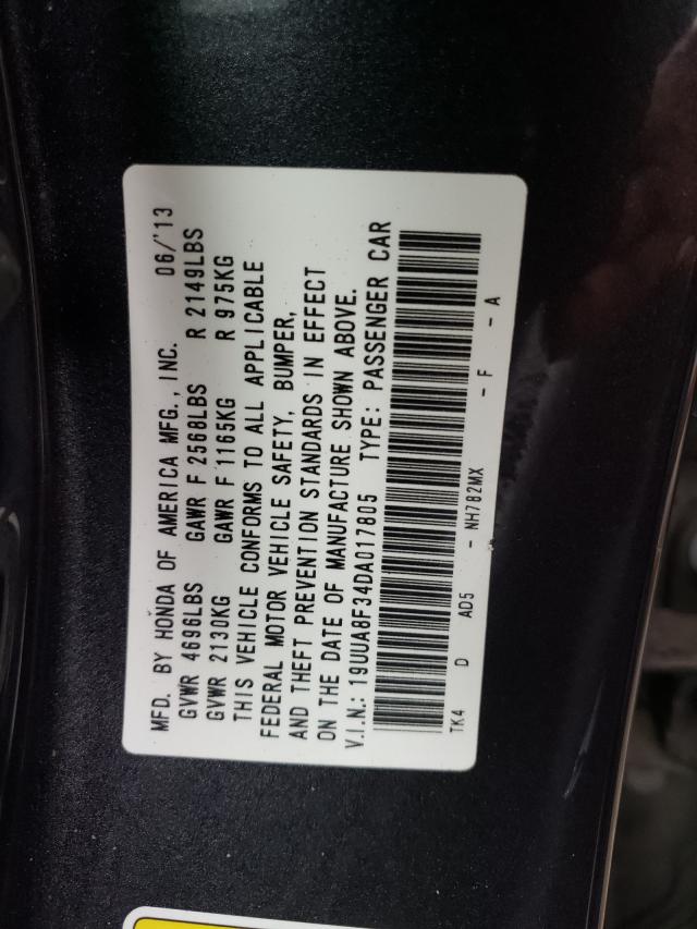 2013 ACURA TL SE 19UUA8F34DA017805