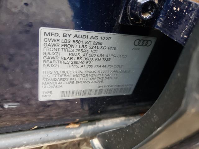 VIN WA1VXAF77MD019729 2021 Audi Q7, Prestige no.10