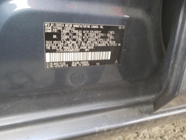 2013 TOYOTA RAV4 EV 2T3YL4DVXDW002007