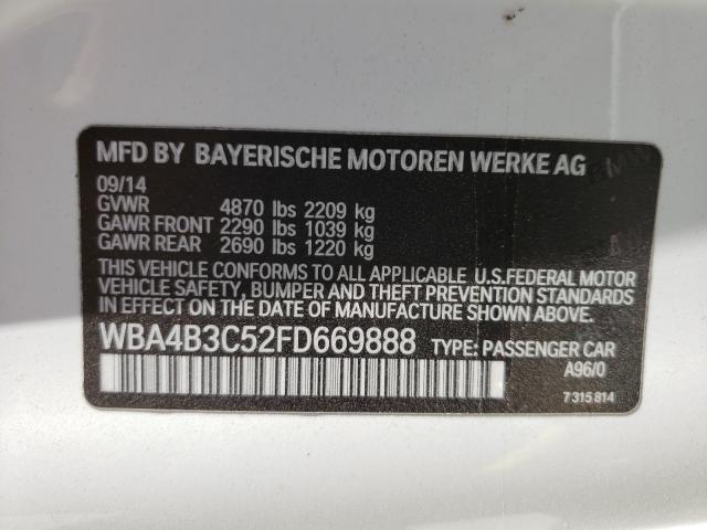 2015 BMW 435 XI GRA WBA4B3C52FD669888