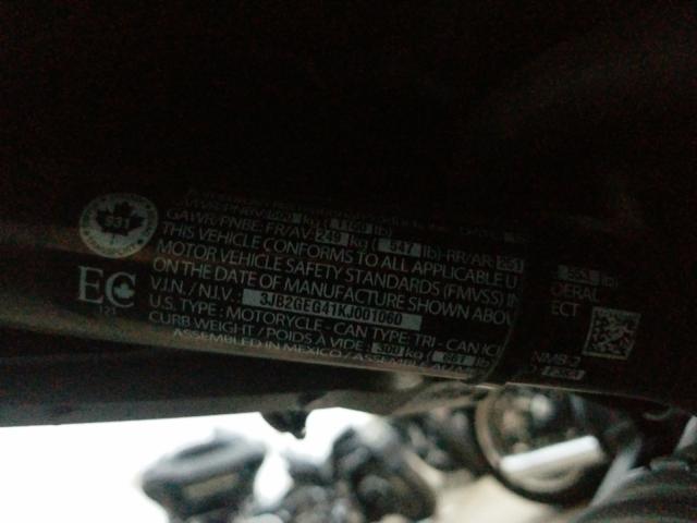 2019 CAN-AM RYKER RALL 3JB2GEG41KJ001060