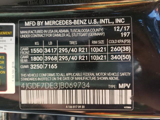 2018 MERCEDES-BENZ GLS 550 4M 4JGDF7DE3JB069734