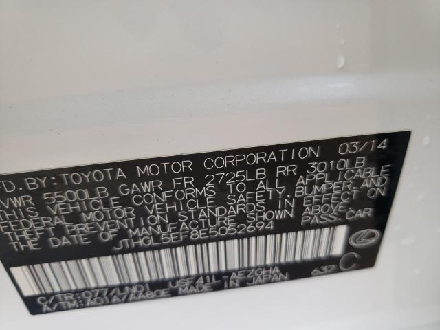 2014 LEXUS LS 460L JTHGL5EF8E5052694