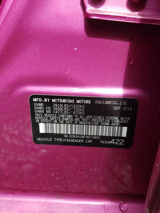 2015 MITSUBISHI MIRAGE DE ML32A3HJ8FH012401