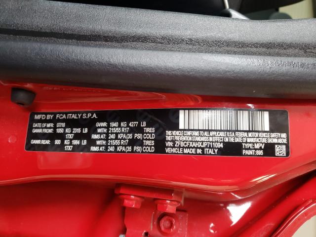2018 FIAT 500X POP ZFBCFXAHXJP711094