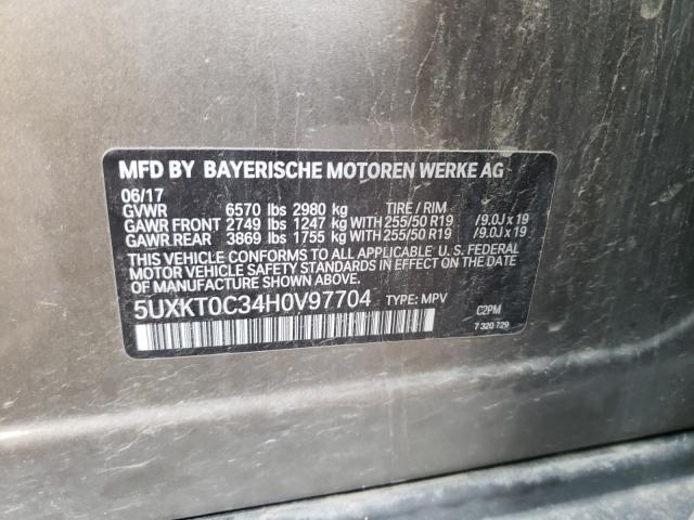 2017 BMW X5 XDR40E 5UXKT0C34H0V97704