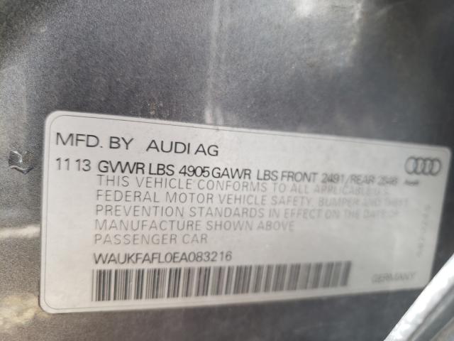 2014 AUDI A4 PRESTIG WAUKFAFL0EA083216