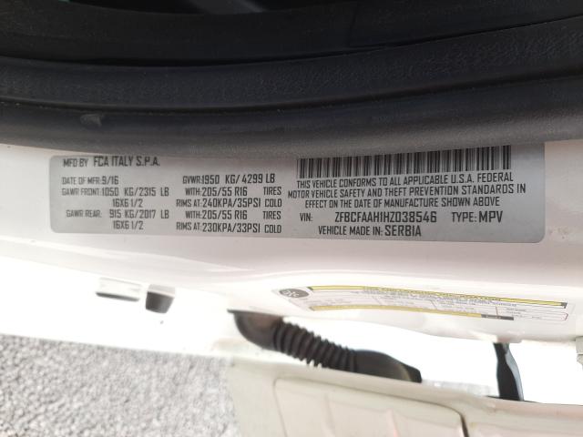 2017 FIAT 500L POP ZFBCFAAH1HZ038546