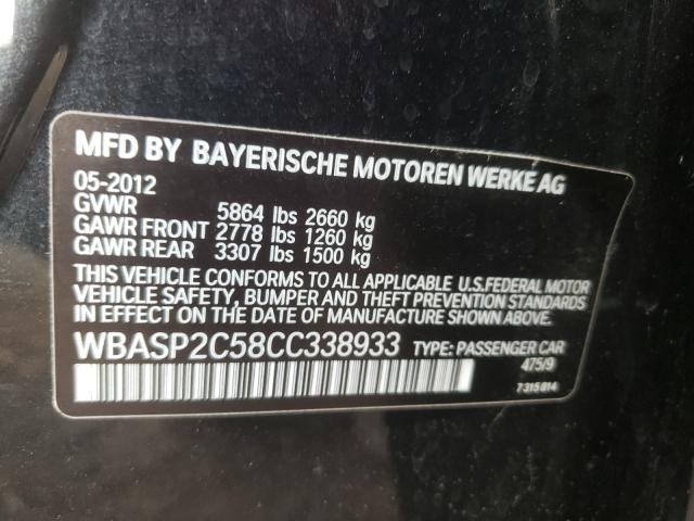 2012 BMW 535 WBASP2C58CC338933