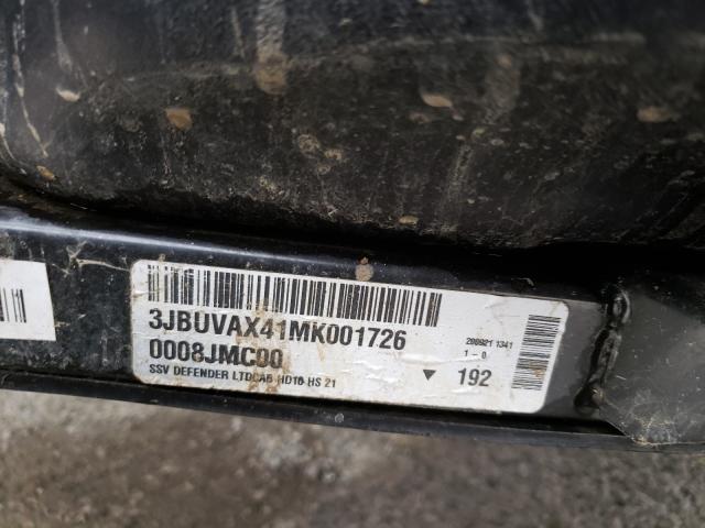 2021 CAN-AM DEFENDER L 3JBUVAX41MK001726