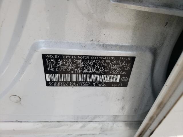 2016 LEXUS IS300 JTHCM1D20G5005570