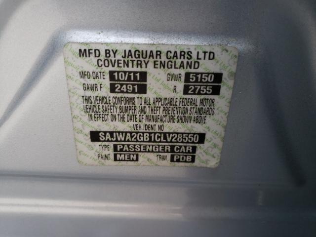 2012 JAGUAR XJL SAJWA2GB1CLV28550