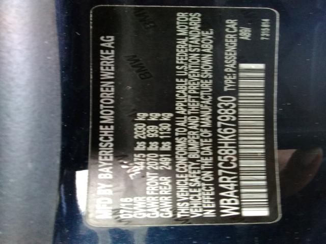 2017 BMW 430I WBA4R7C58HK679830