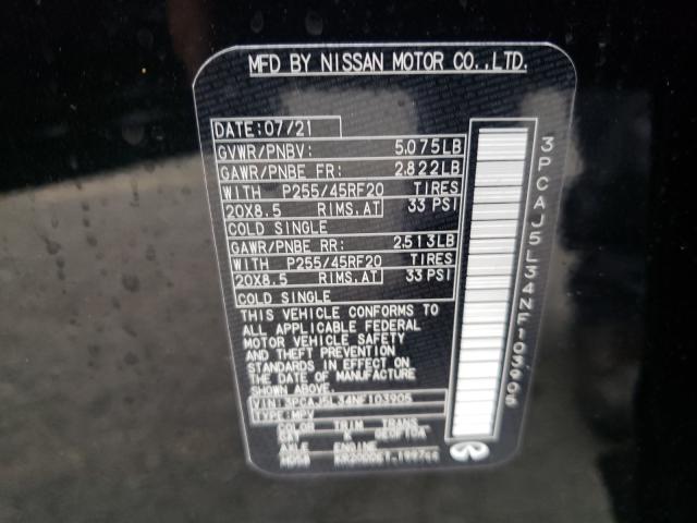 2022 INFINITI QX55 SENSO 3PCAJ5L34NF103905