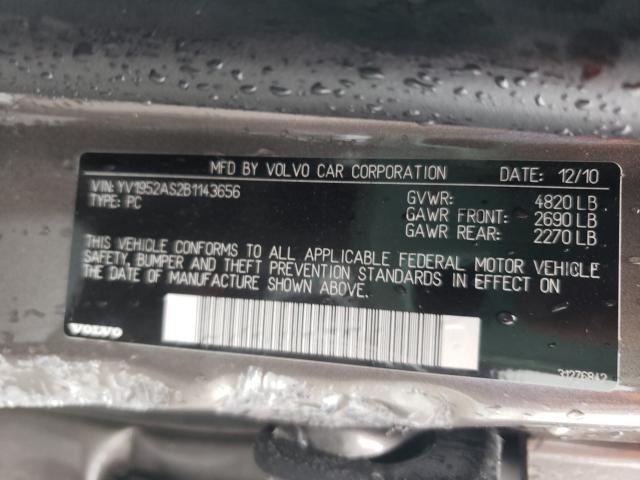 2011 VOLVO S80 3.2 YV1952AS2B1143656