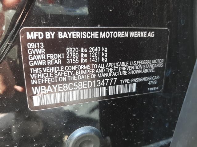 2014 BMW 740 LI WBAYE8C58ED134777