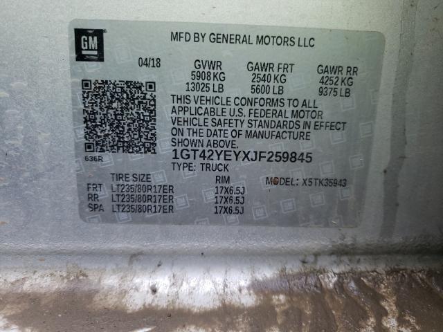2018 GMC SIERRA K35 1GT42YEYXJF259845