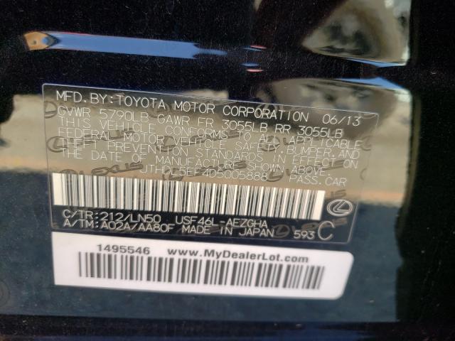 2013 LEXUS LS 460L JTHDL5EF4D5005888