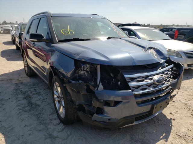 Salvage cars for sale at Houston, TX auction: 2018 Ford Explorer X