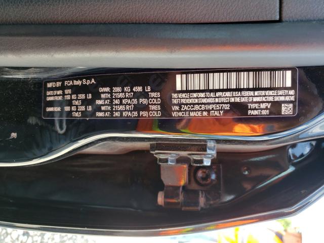 2017 JEEP RENEGADE T ZACCJBCB1HPE57702