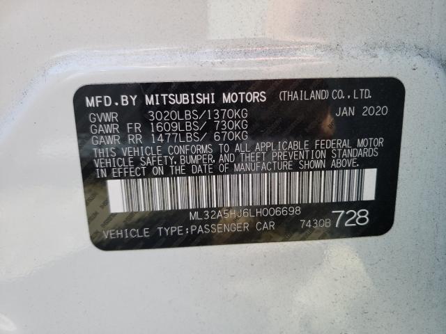2020 MITSUBISHI MIRAGE LE ML32A5HJ6LH006698