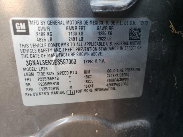 2014 CHEVROLET CAPTIVA 3GNAL3EK5ES597063